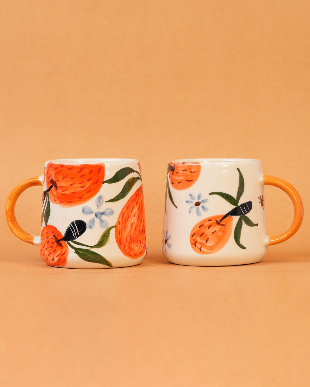 Fresh Orange Charm : Artistic Ceramic Mugs (300 ml)