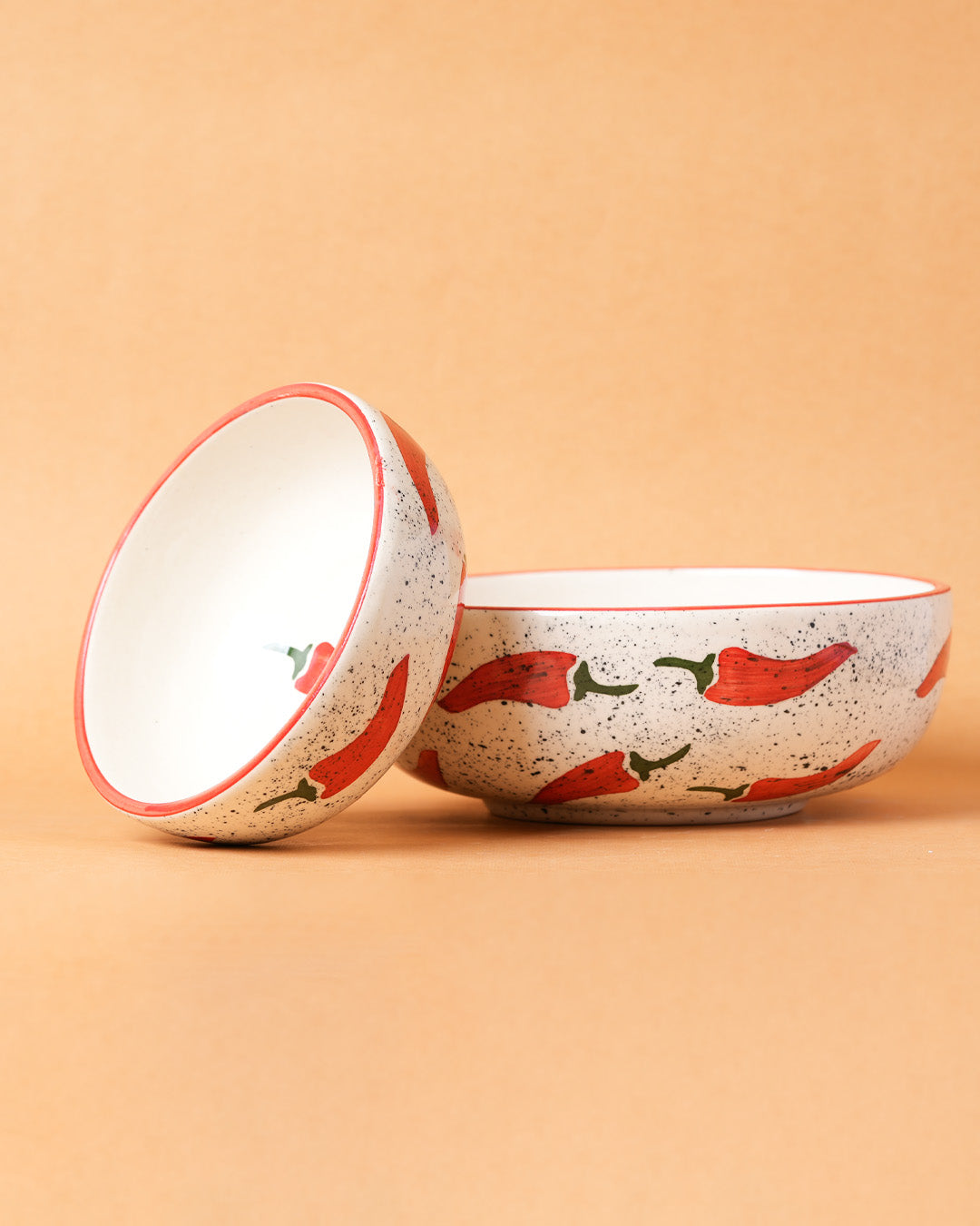Keep It Spicy Red Chilli Ceramic Bowl - (Large & Small)