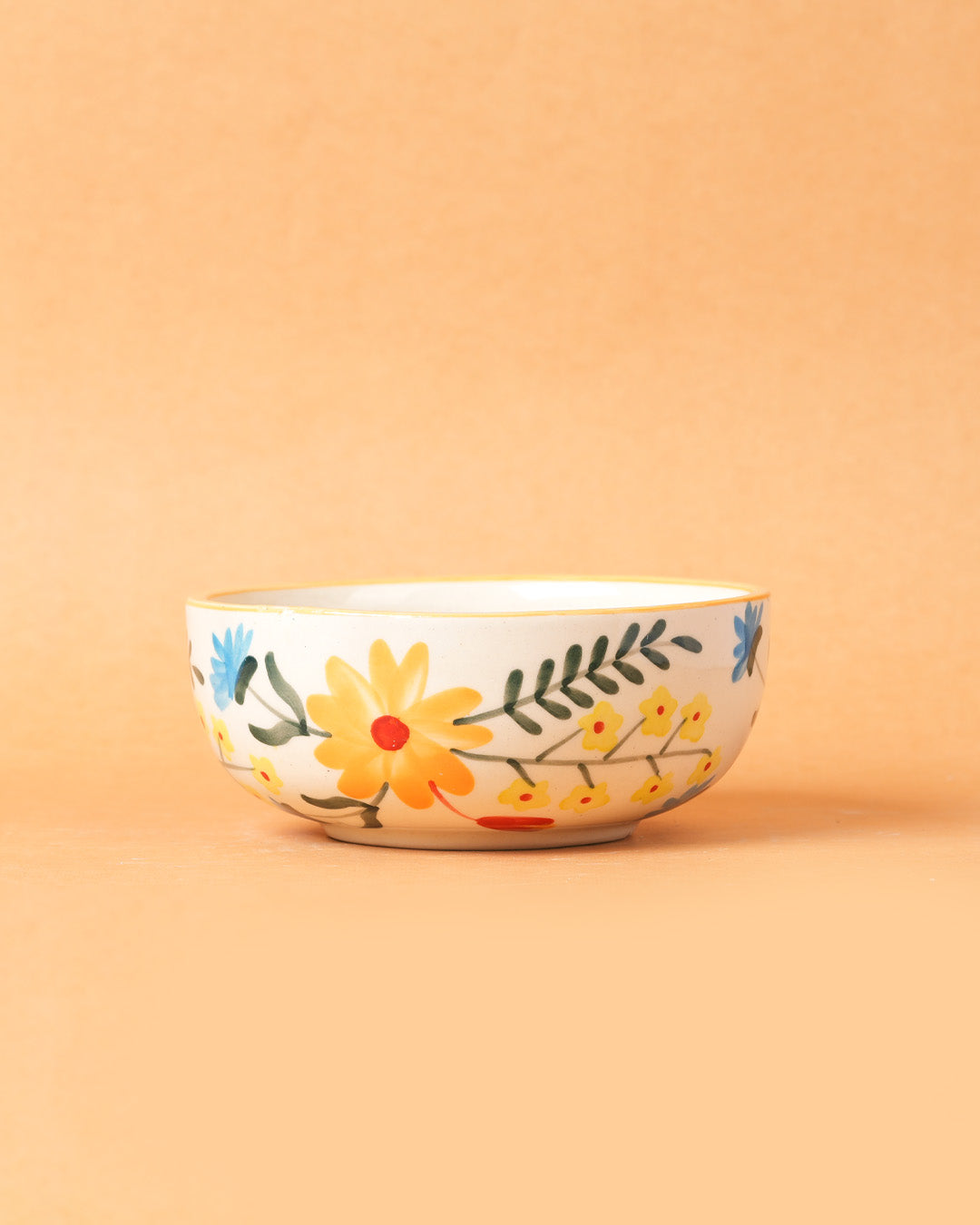 Floral Extravaganza Ceramic Bowl - (Large & Small)