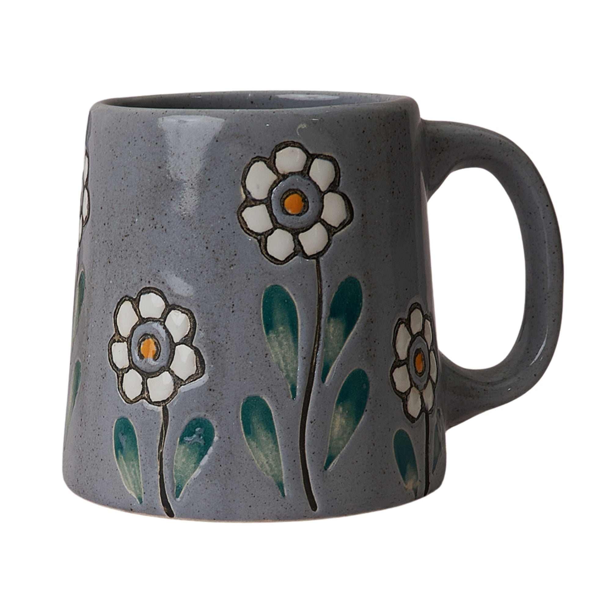 Grey Bloom Mug Transformed into Vibrant Drinkware (250ml) Single