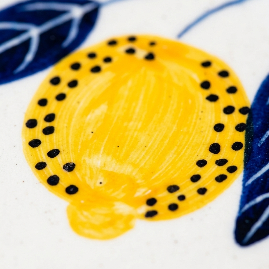 Italian Lemon Leafy Plate Sets (7.5 inches)