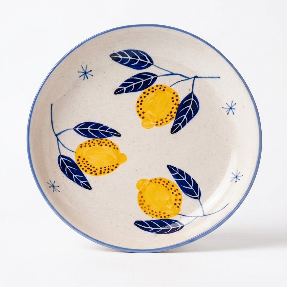 Italian Lemon Leafy Plate Sets (7.5 inches)