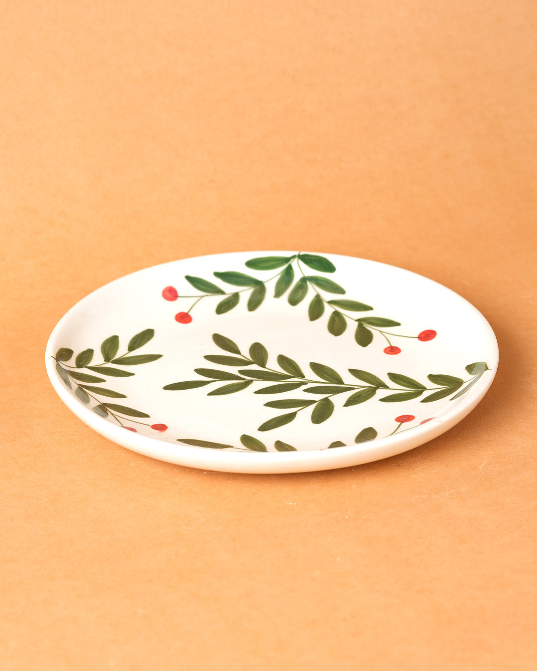 Olive Leaf Ceramic Plate Sets (7inches)