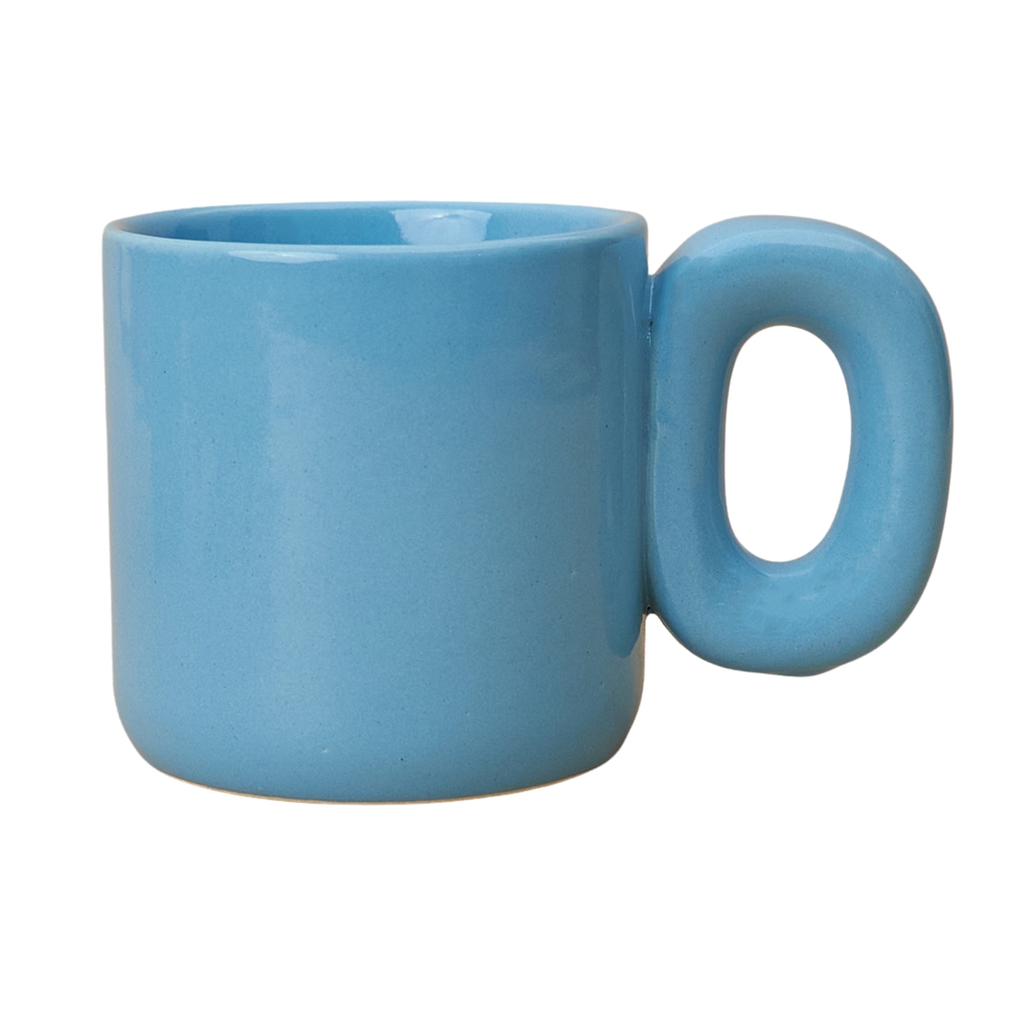 Glossy Blue Mid Century Modern Mug (300ml)