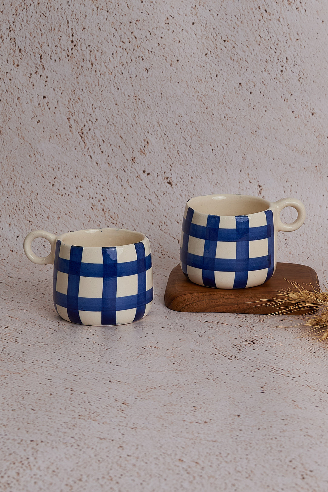 Dark Blue Check Breakfast Bundle