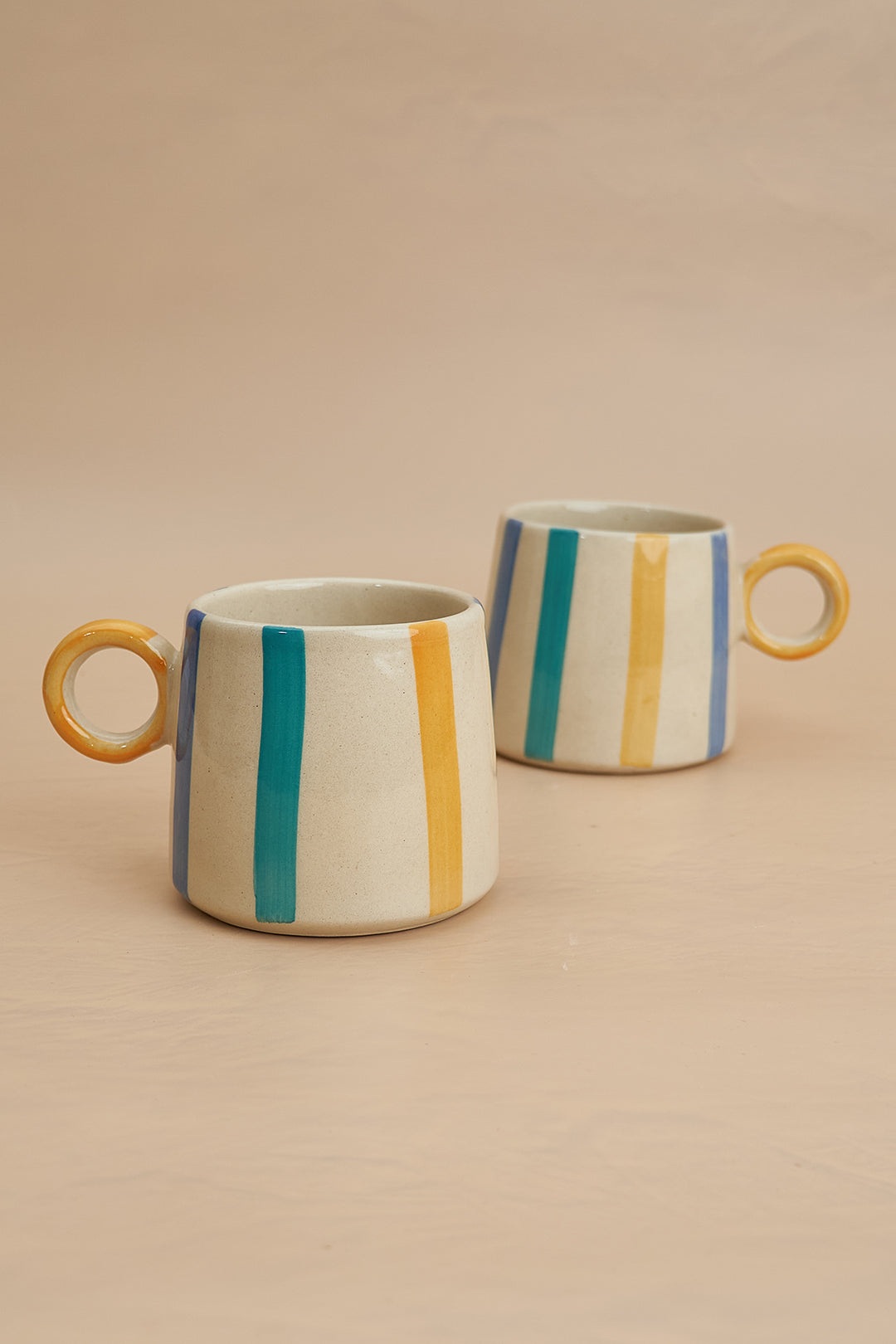 Bright Striped Large Mug - 450ml
