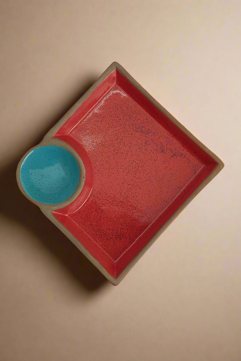 Red & Blue Chip & Dip Platter