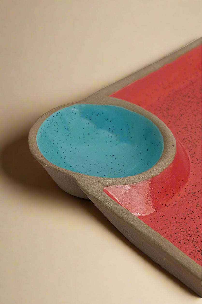 Red & Blue Chip & Dip Platter
