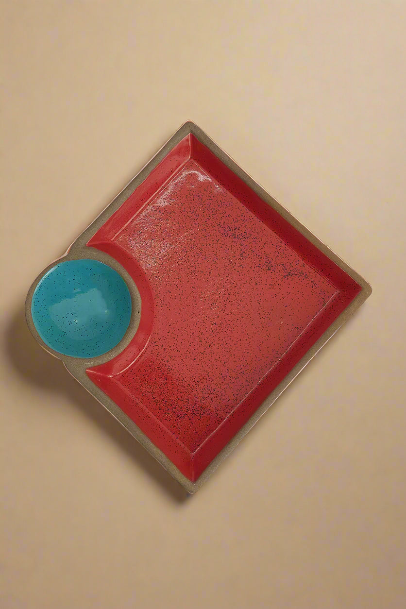 Red & Blue Chip & Dip Platter