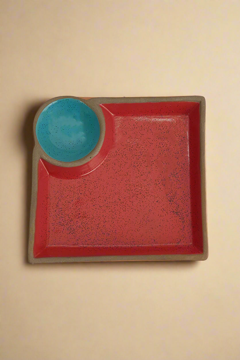 Red & Blue Chip & Dip Platter