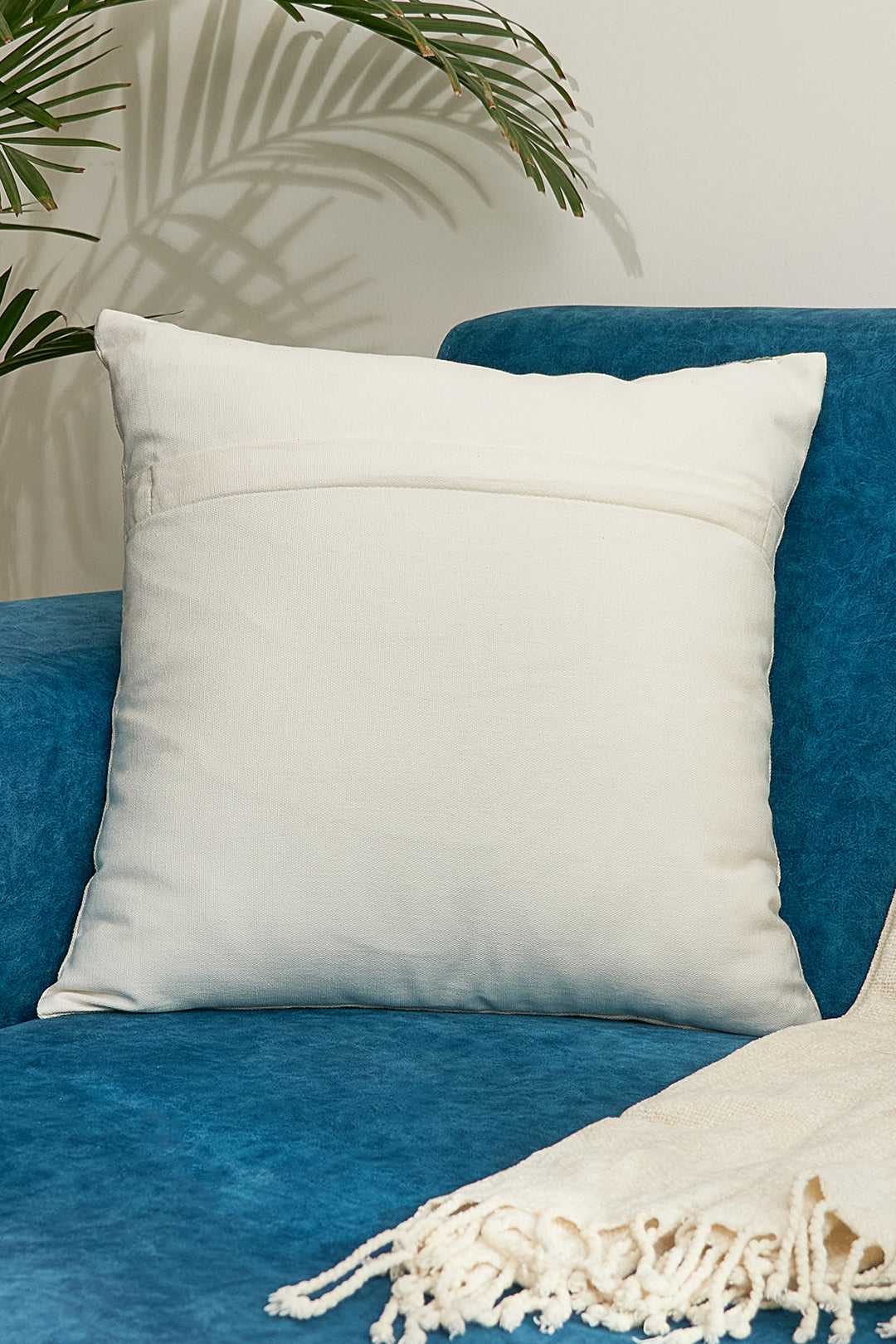 Abstract Embroidered Cushion Cover