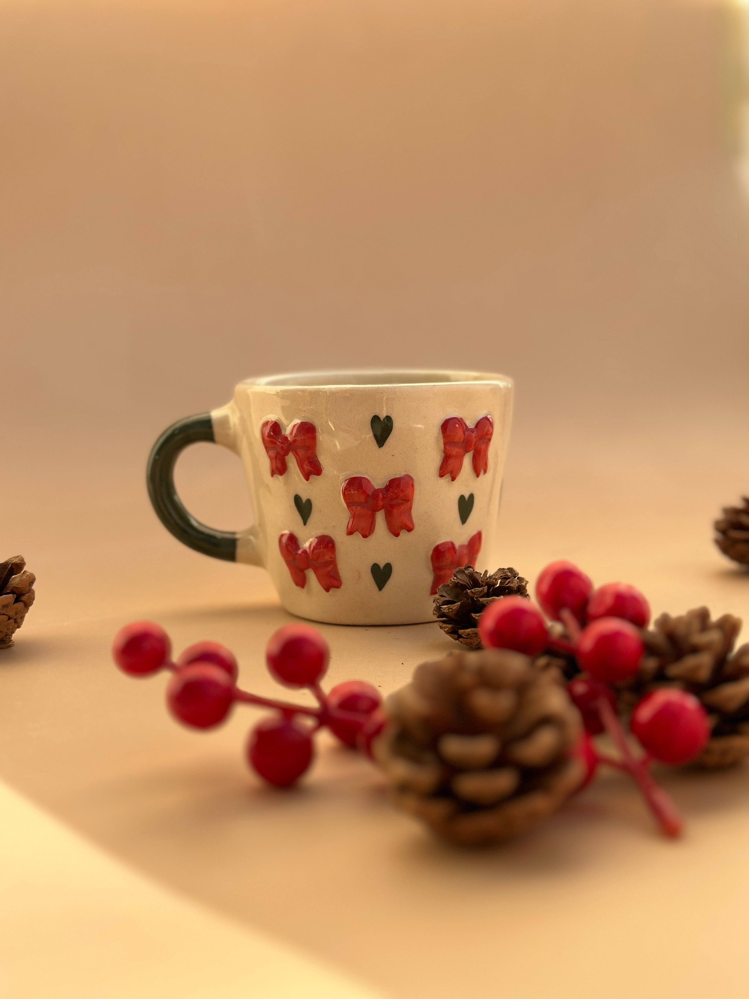 Coquette Bows Mug - Red