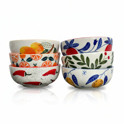 Multi-Color Art Small Bowls – Buy 6, Get 1 Free
