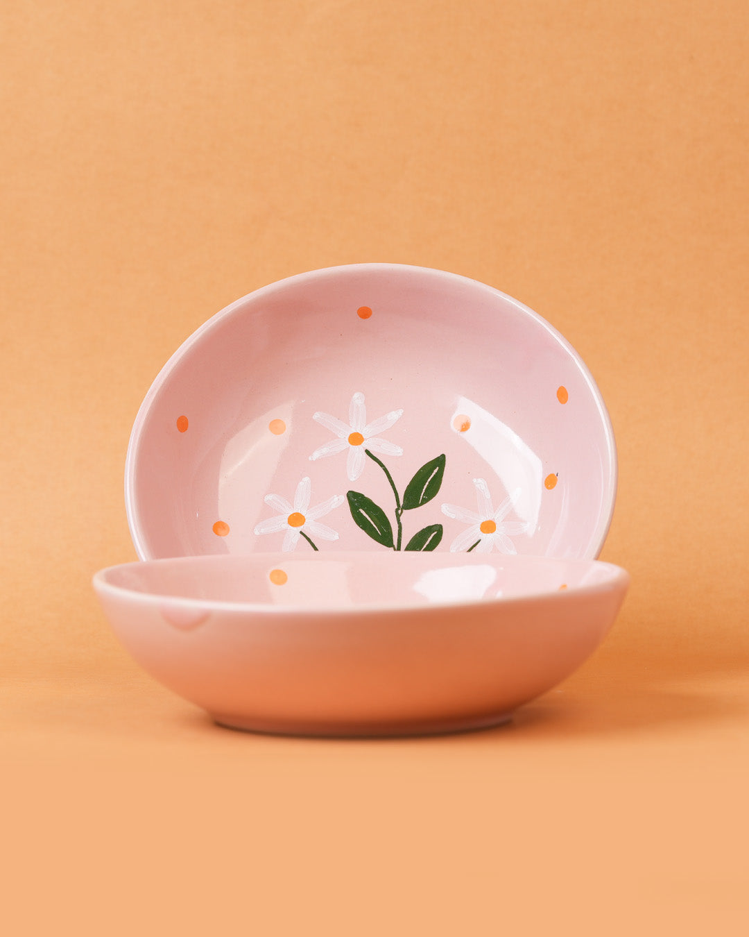 Parijat Postcard Ceramic Bowl Set of 2
