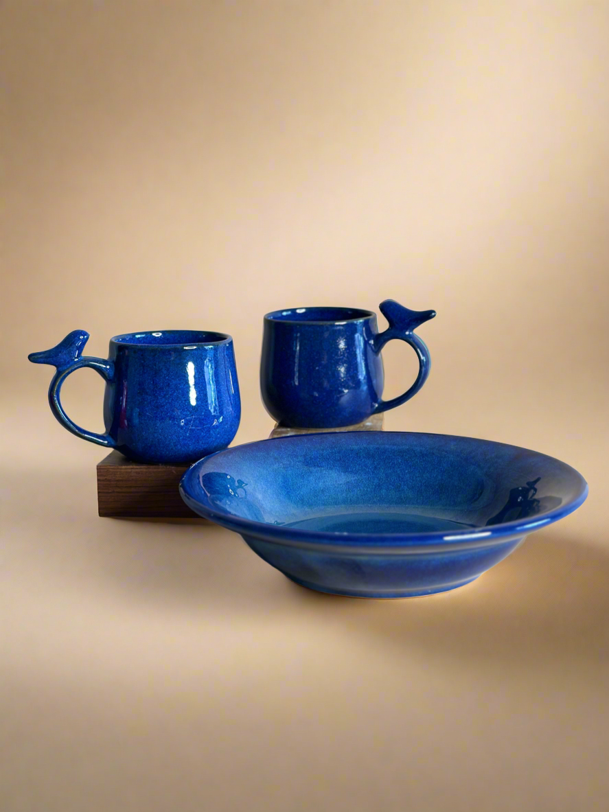 Dark Blue Birdie Breakfast Bundle