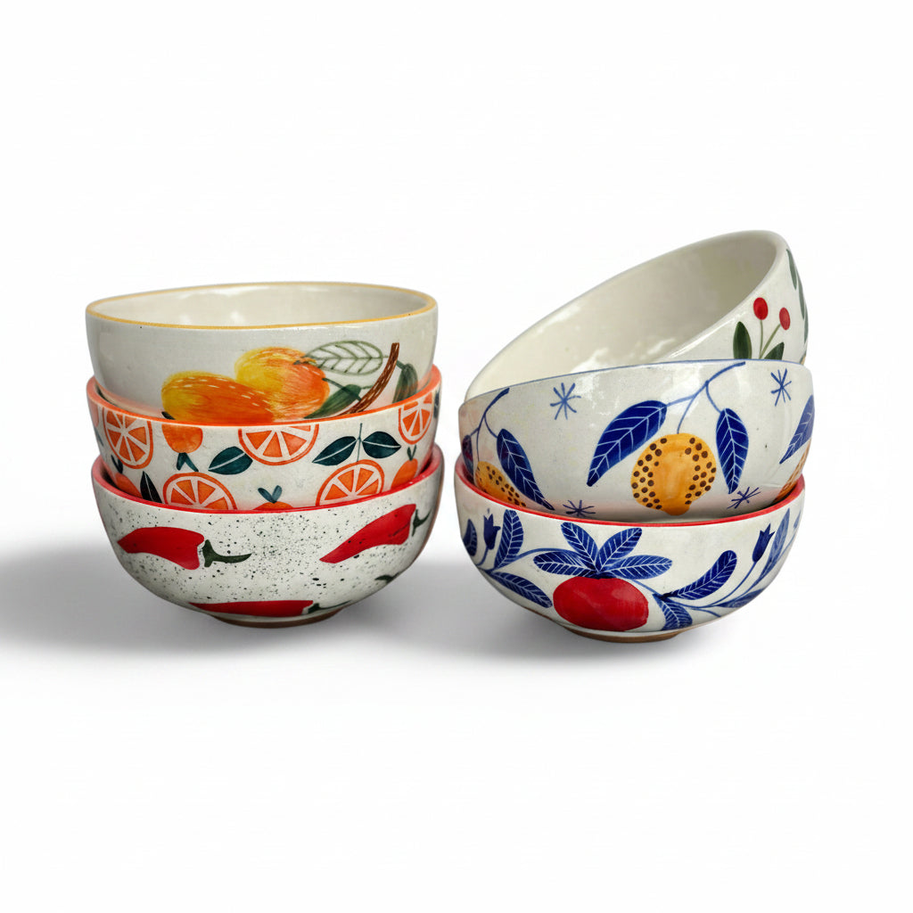 Multi-Color Art Small Bowls – Buy 6, Get 1 Free