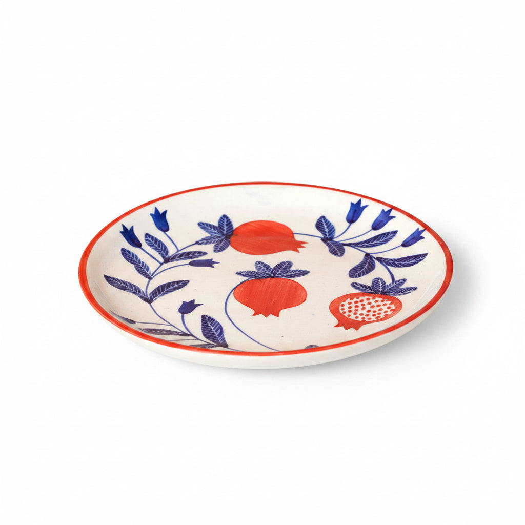 Anaar Mirchi Marigold Orange Plates Combo - Buy 3 Get 1 Free