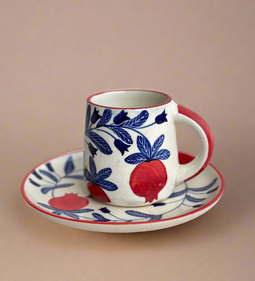 Anaar Bazaar Ceramic Set - Plate and Mug