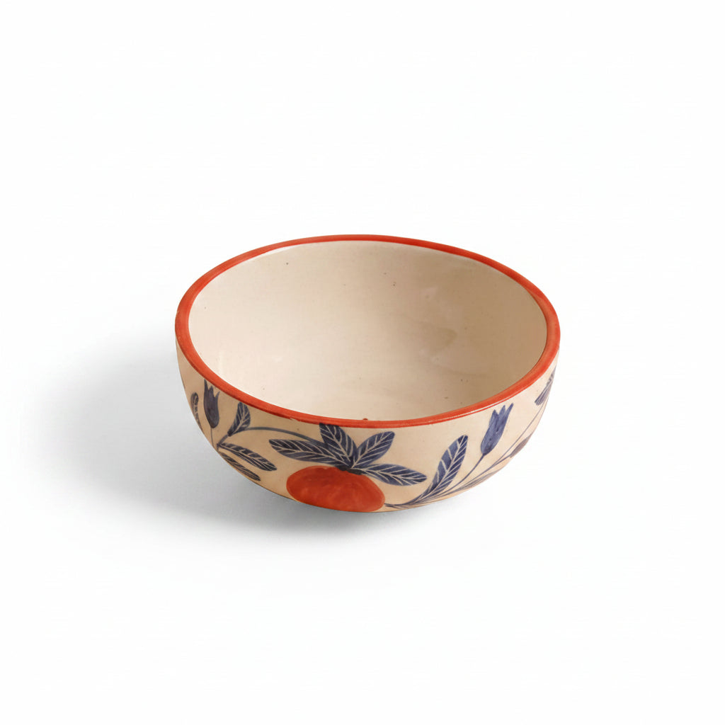 Small Bowls Anaar Mirchi Marigold Orange Combo - Buy 3 Get 1 Free