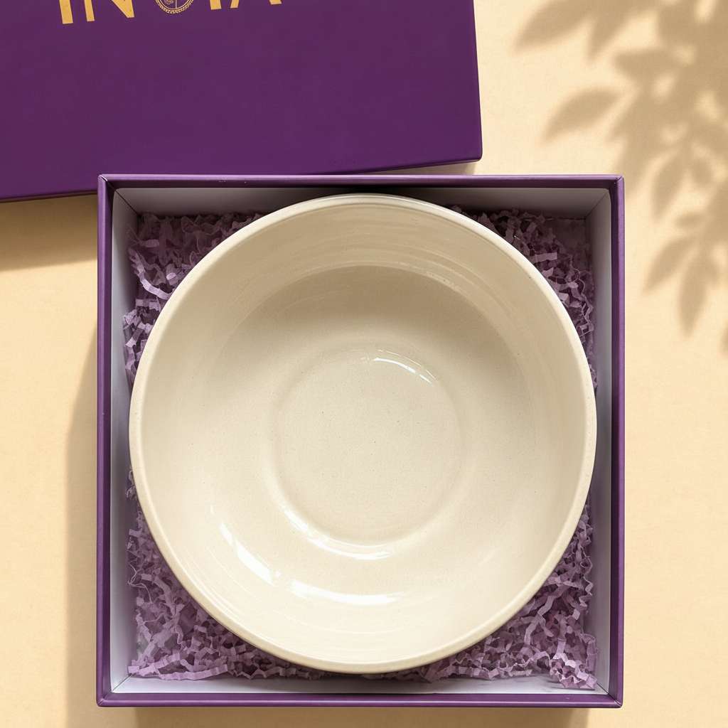 Olive Leaf Ceramic Bowl Hamper