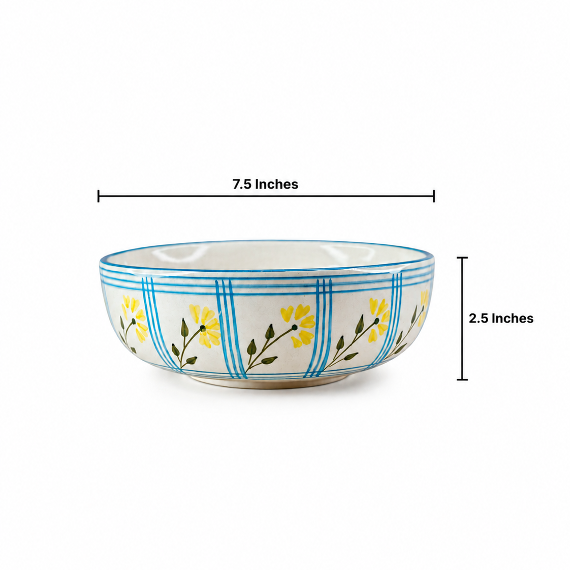 Ditsy Floral Ceramic Bowl – Large