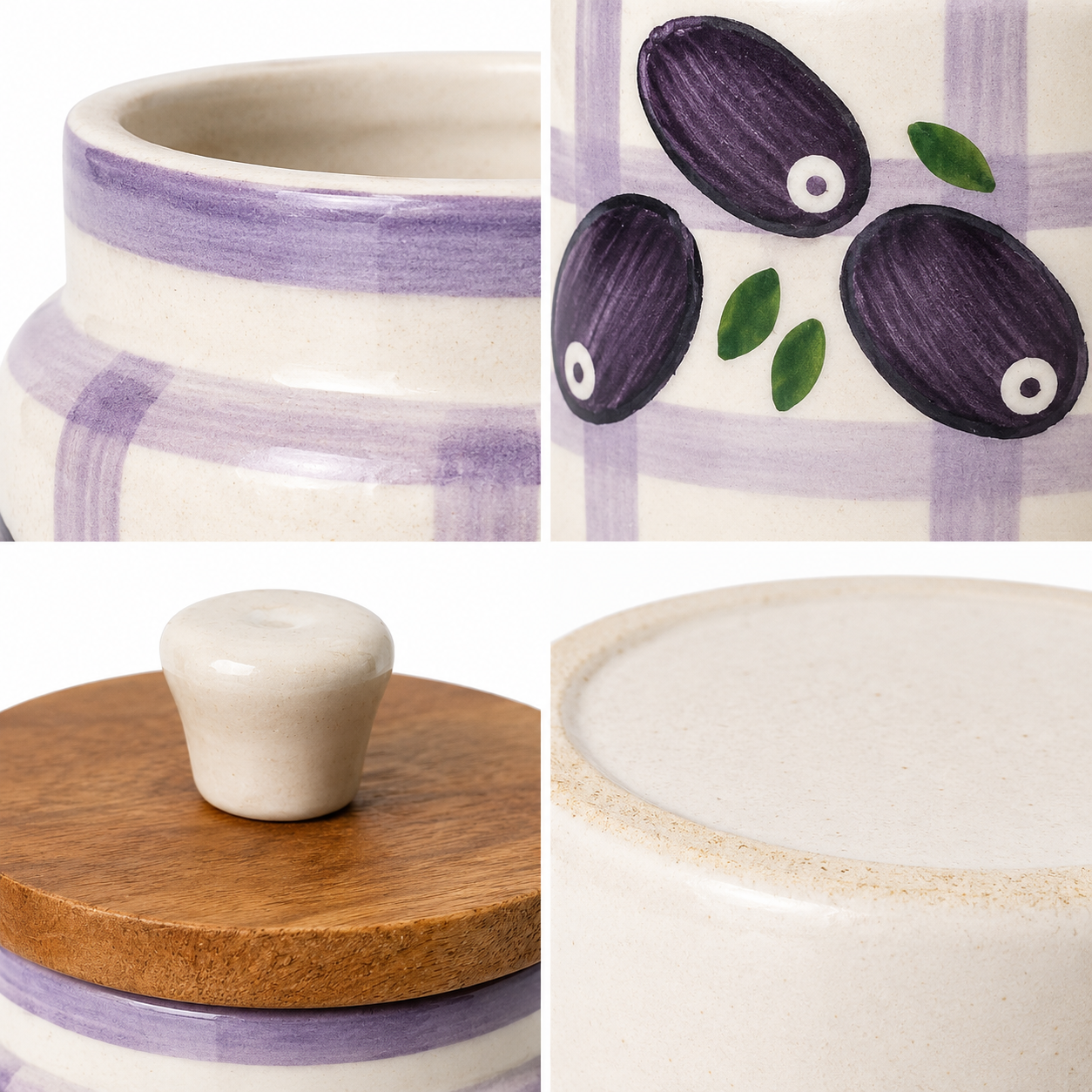 Jamun Junction Handpainted Ceramic Jar - 800ml