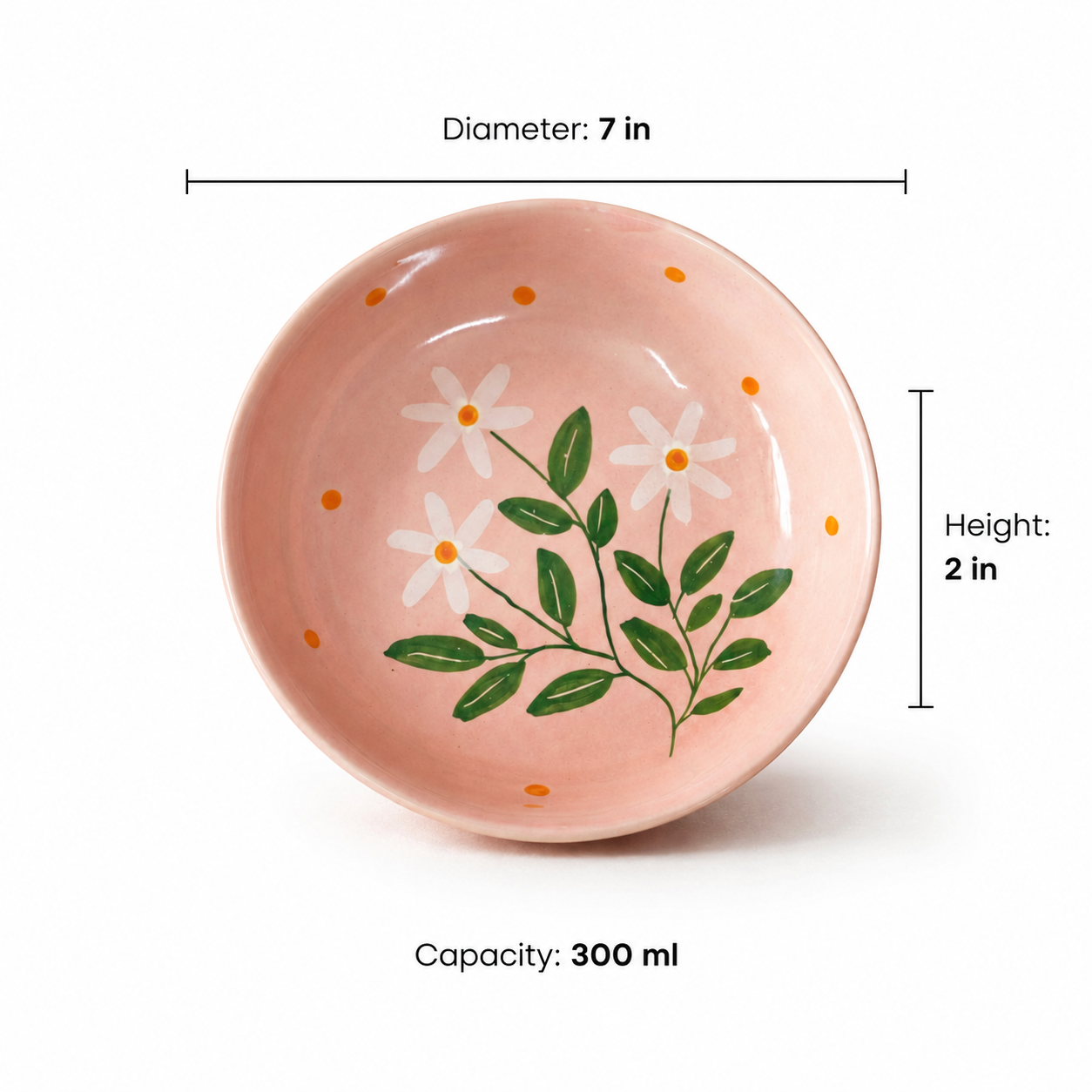 Parijat Postcard Ceramic Bowl Set of 2