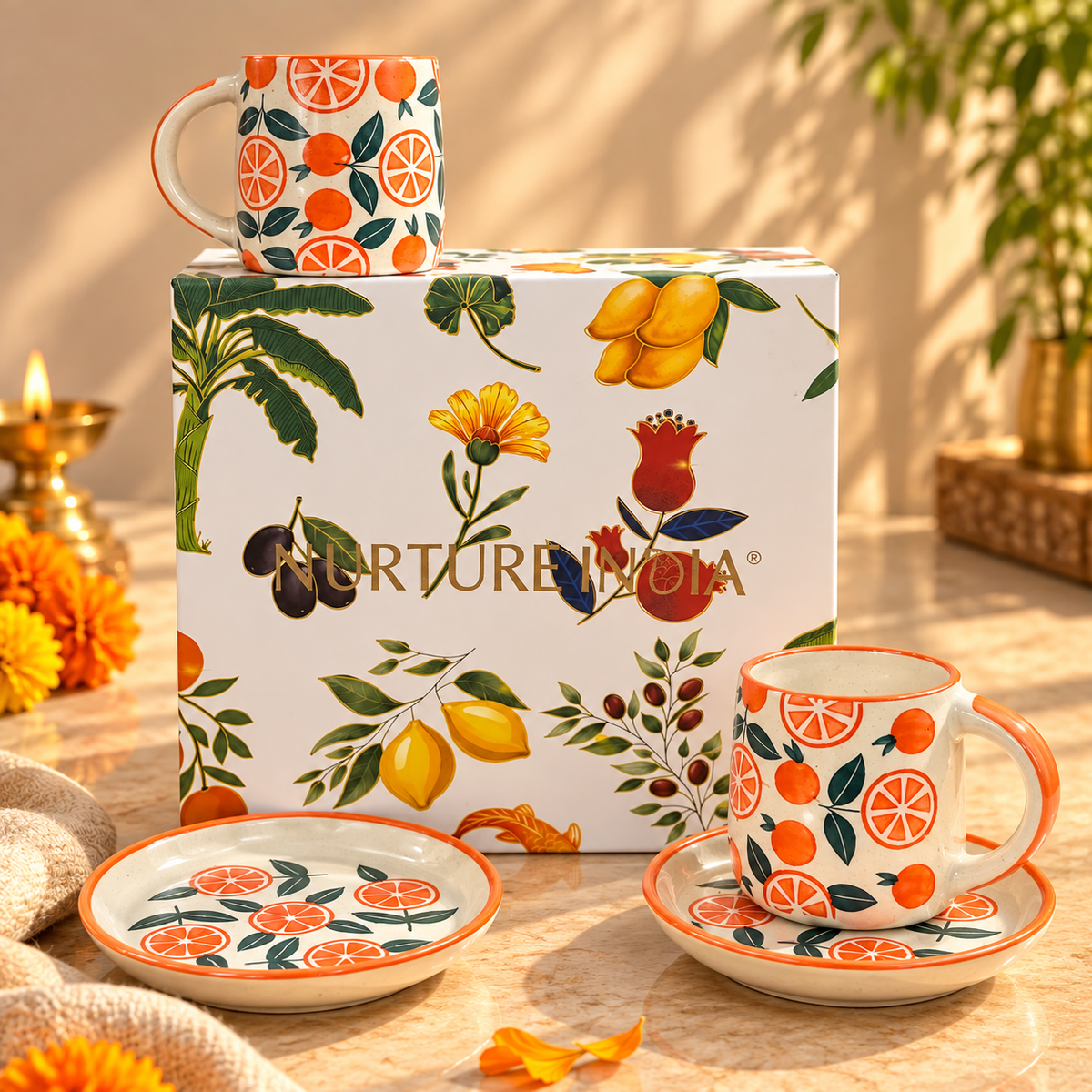 Set of 2 Mugs & 2 Tapas - Hamper