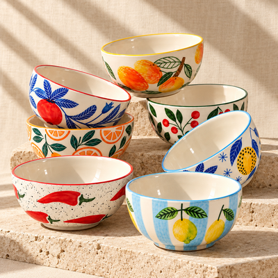 Multi-Color Art Small Bowls – Buy 6, Get 1 Free