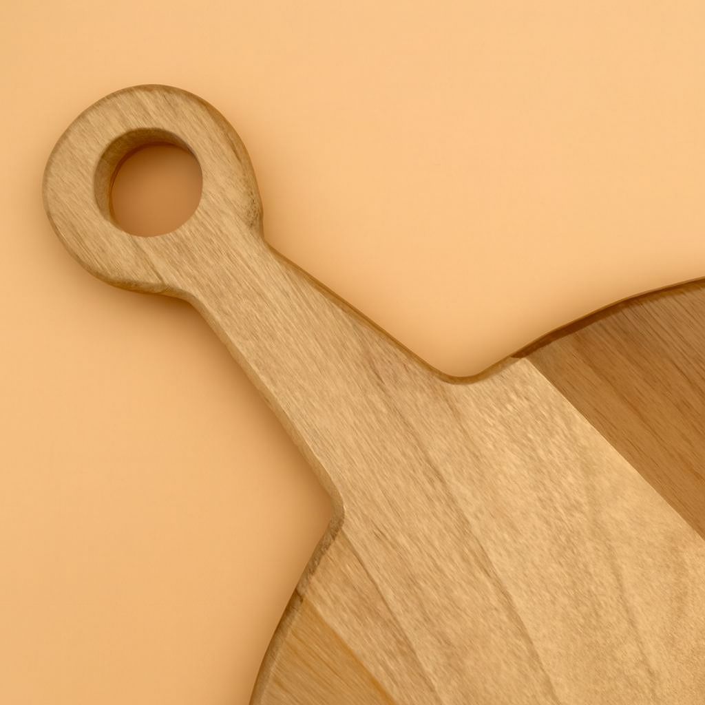 Round Teak Wood Platter