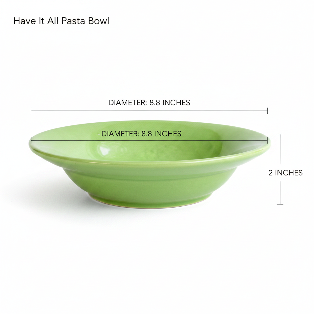 Have It All Pasta Bowl - Parrot Green