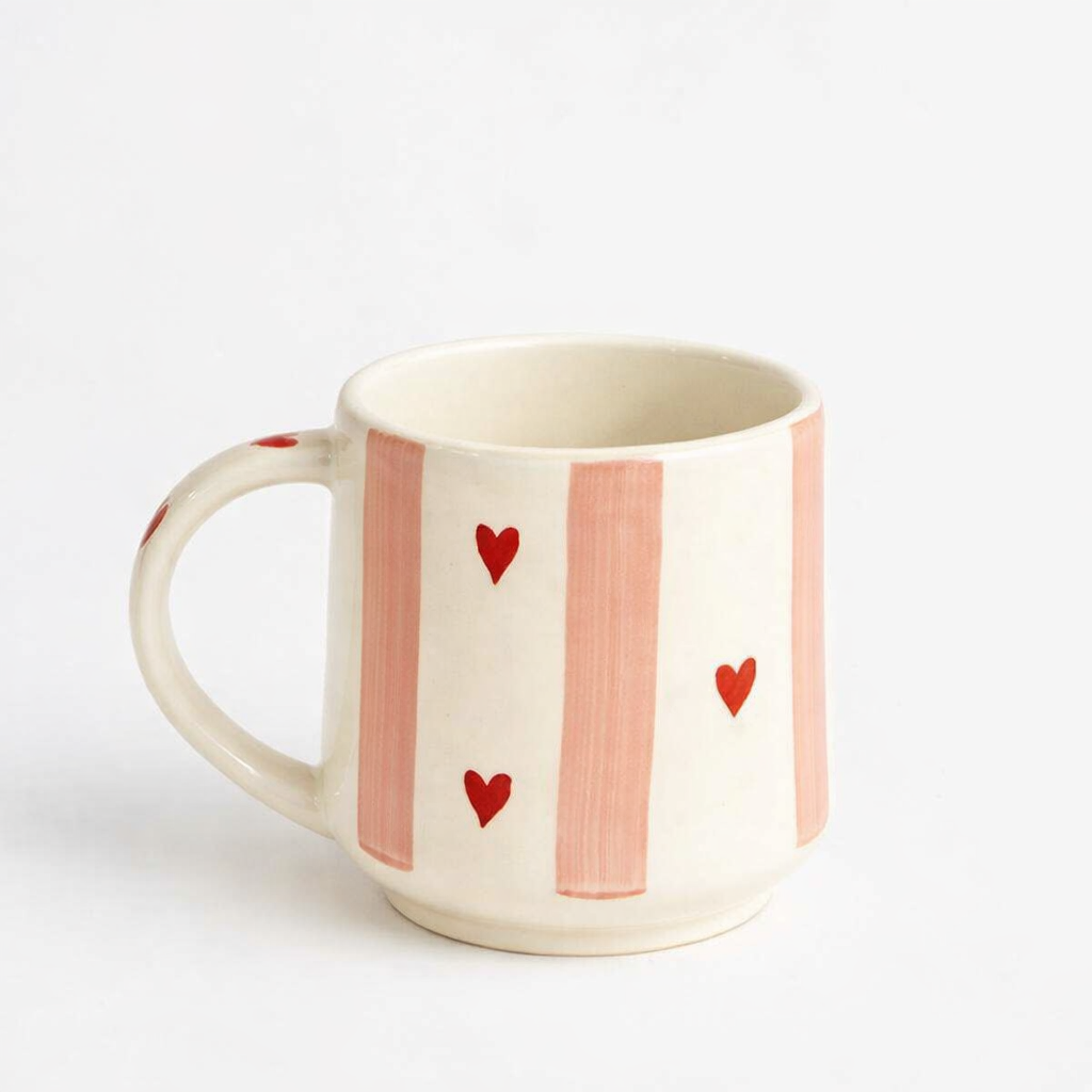 Stripe Heart Out Mug