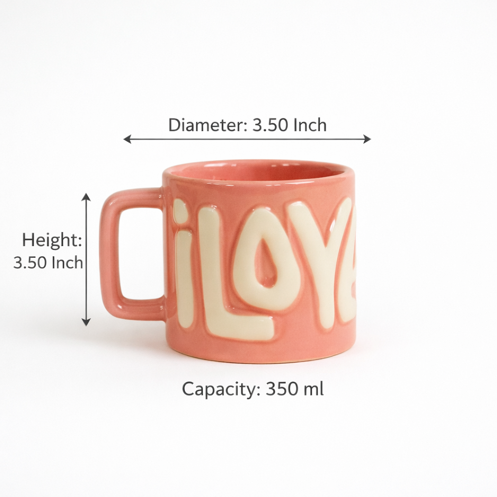 I Love You Pink Mug