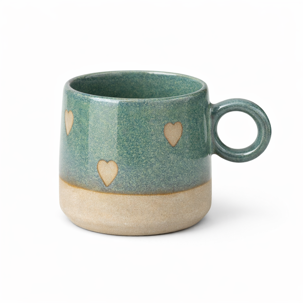 Sea Green Hearty Ceramic Mug - 450ml