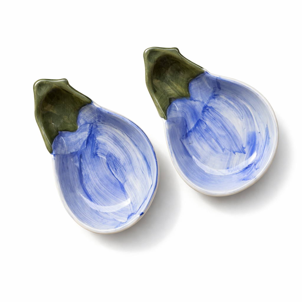 Aubergine Platters - Set of 2
