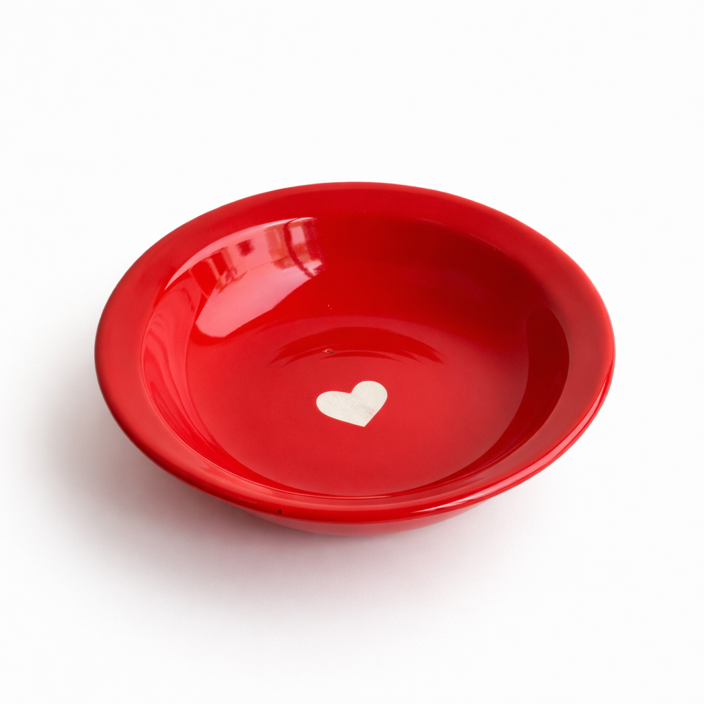 Heart of Clay – Red Ceramic Bowl
