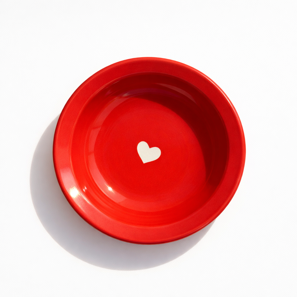 Heart of Clay – Red Ceramic Bowl