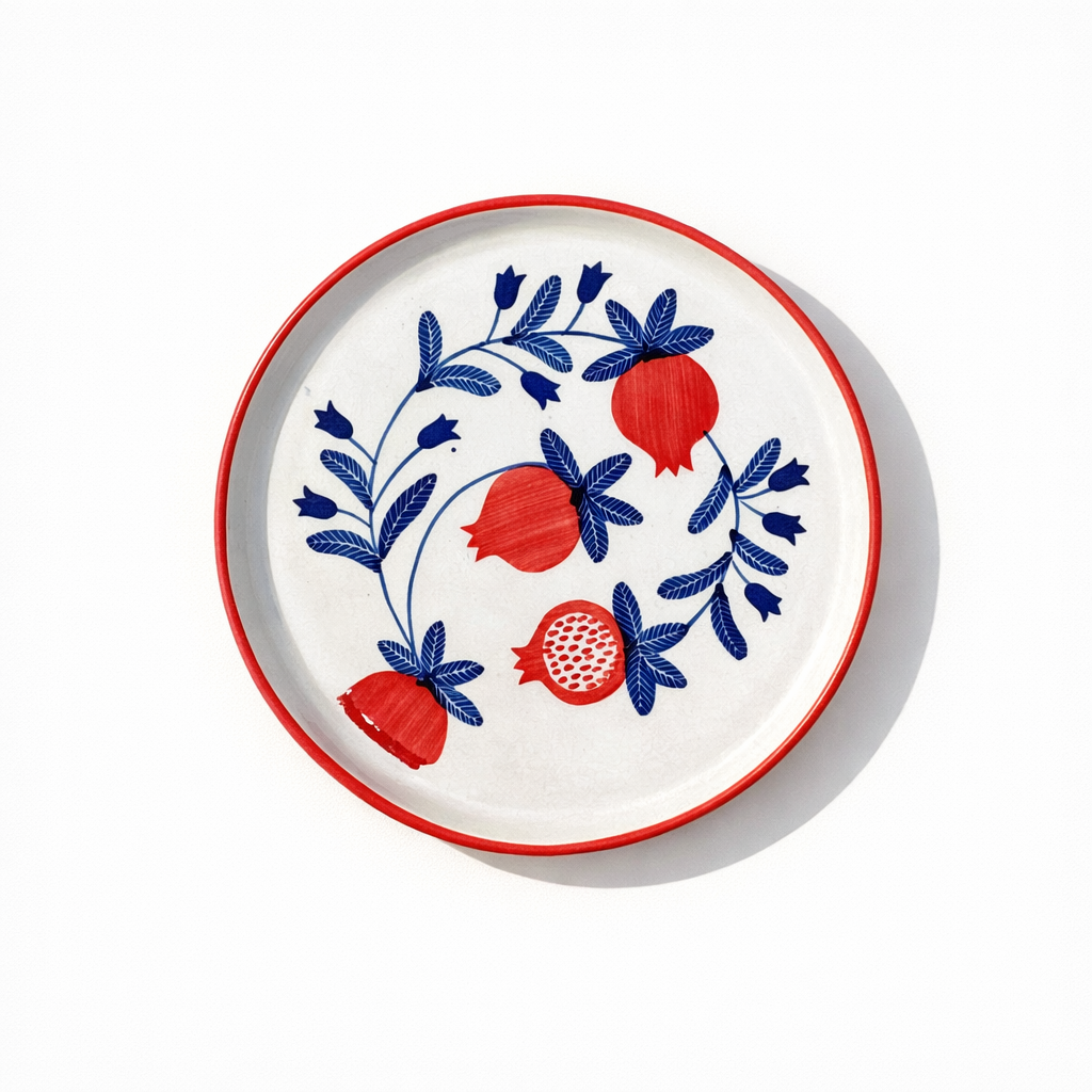 Anaar Bazaar Ceramic Snack Plate (8 inches)