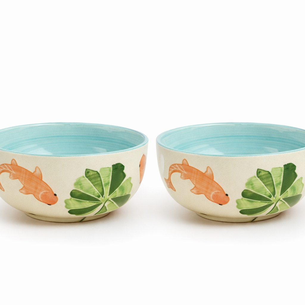Set - Koi Mulaqaat Fish Ceramic Small Bowls