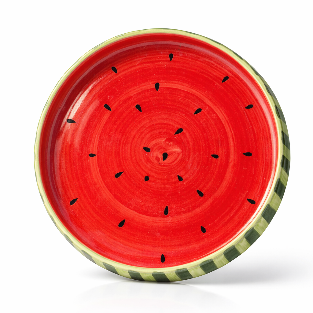 Watermelon Ceramic Snack Plate (8 inches)