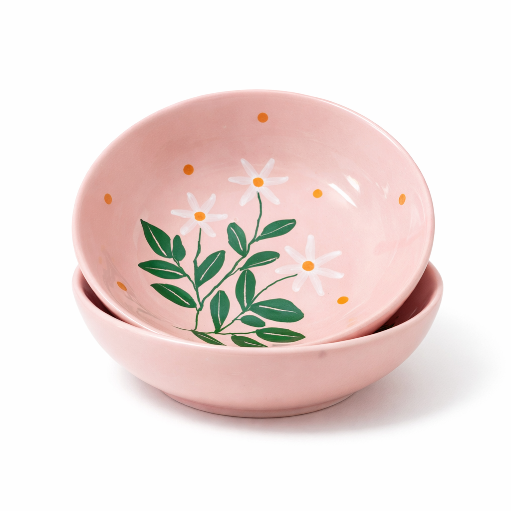 Parijat Postcard Ceramic Bowl - Single