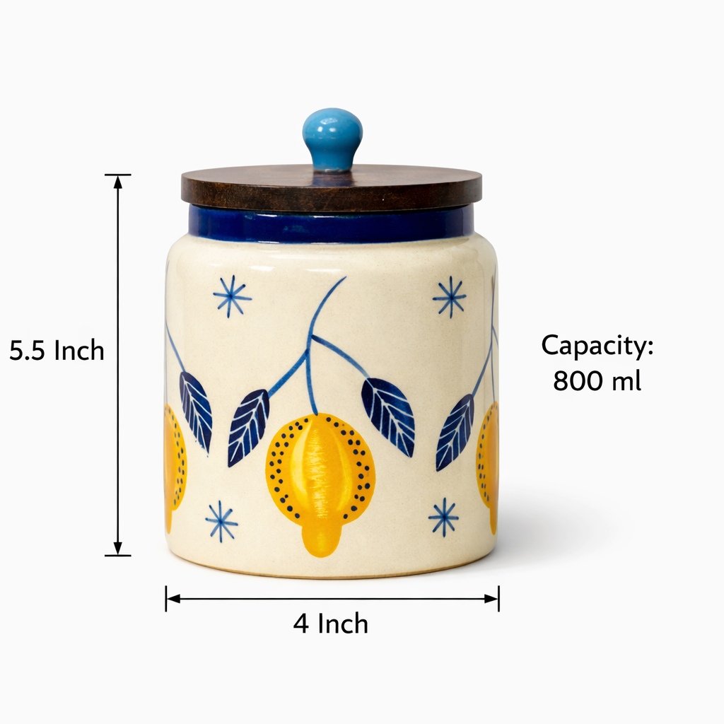 Lemon Leafy Jar - 800ml