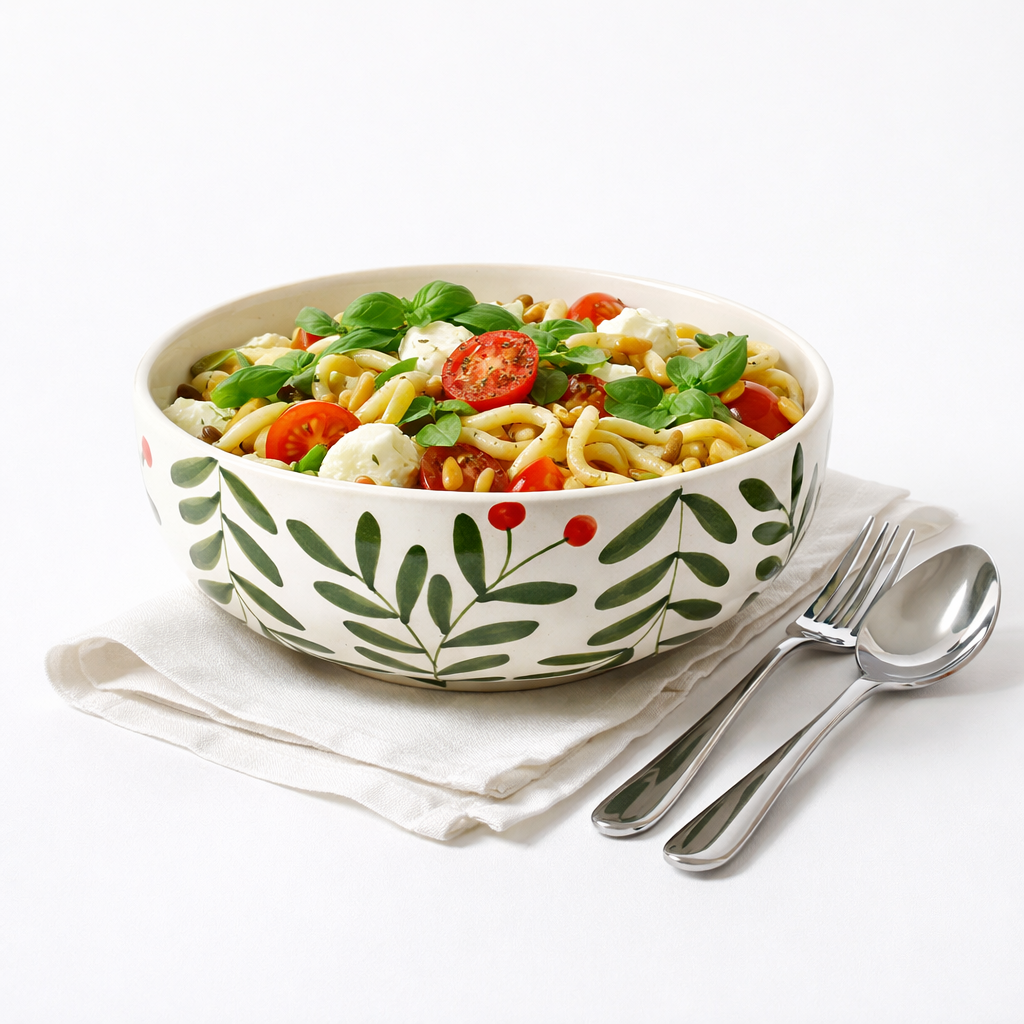 Olive Leaf Ceramic Bowl - Large