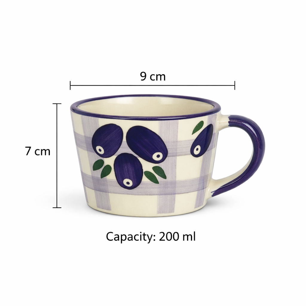 Jamun Junction Handpainted Ceramic Mug (200 ml )