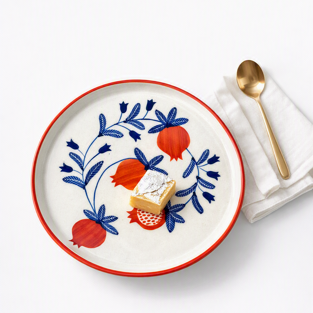 Anaar Bazaar Ceramic Snack Plate (8 inches)