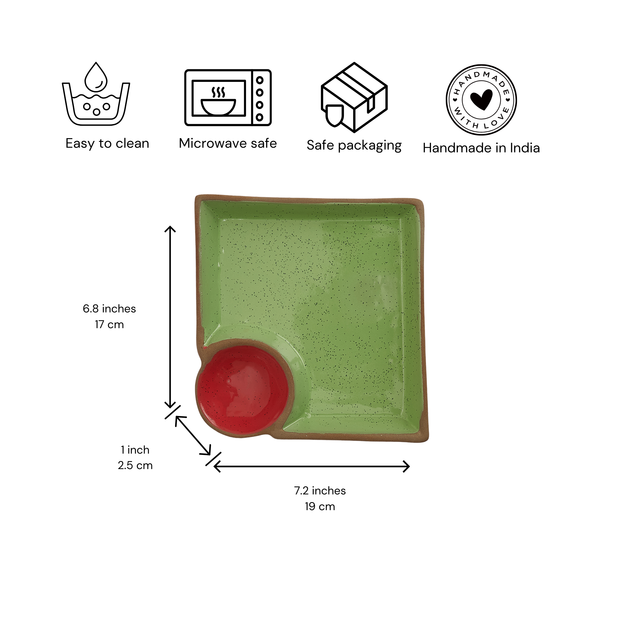 Green & Red Chip & Dip Platter
