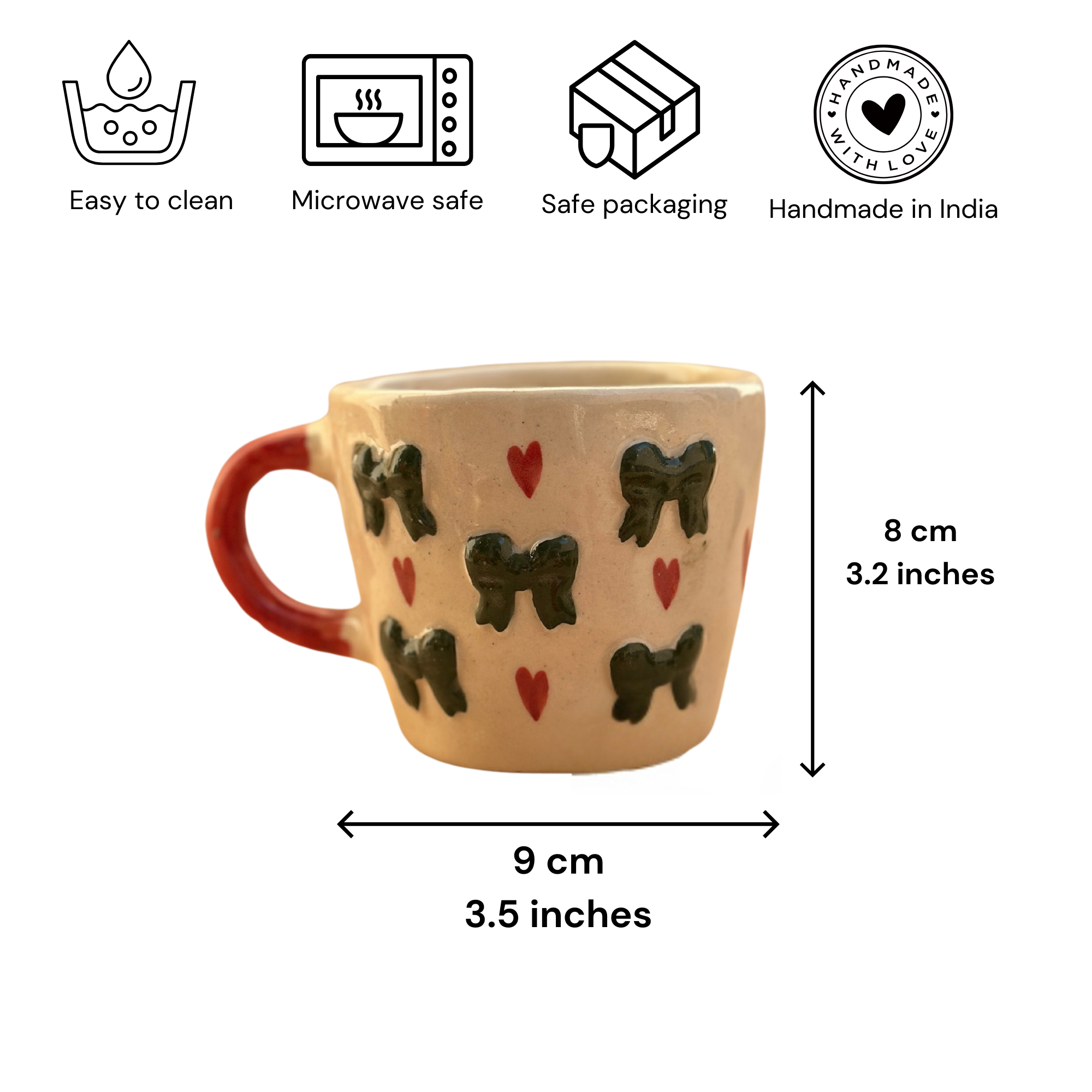 Coquette Christmas Bows Mug - Green