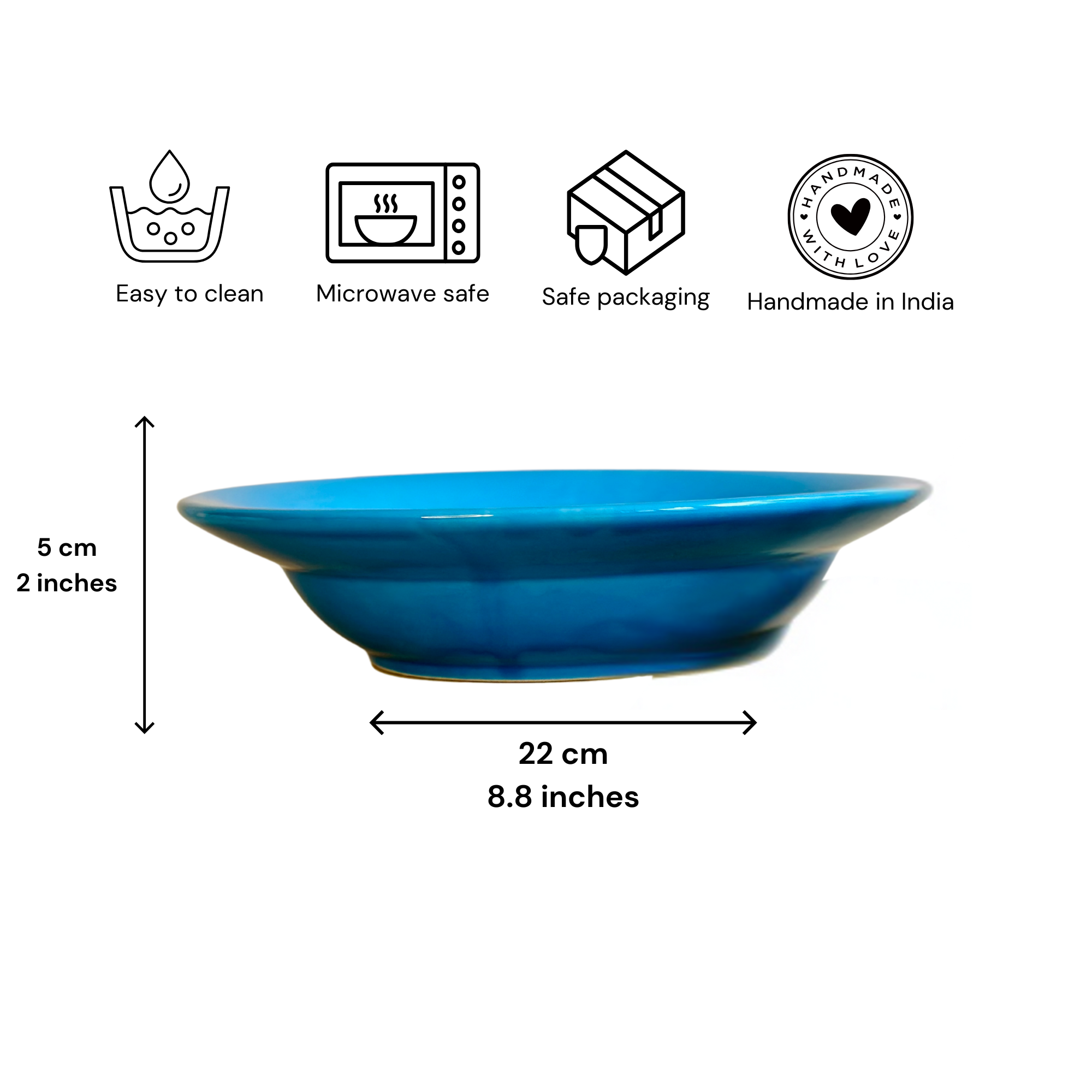 Have It All Pasta Bowl - Bright Blue