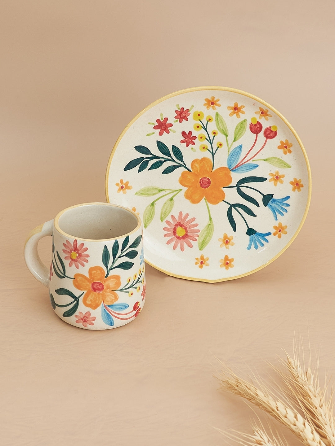 Floral Extravaganza Plate and Mug 5