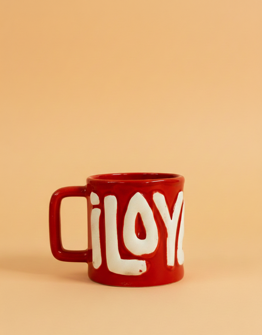I Love You Red Mug